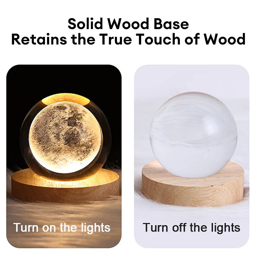 Cosmic Constellation: 3D Galaxy Planet Lamp
USB LED Night Light Galaxy Crystal Ball Table Lamp 3D Planet Moon Lamp Bedroom Home Decor for Kids Party Children Birthday Gifts