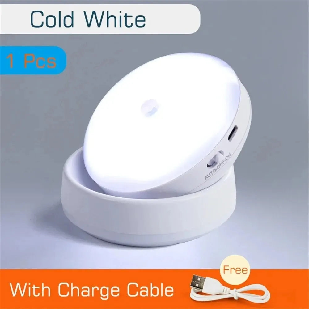 LED Motion Sensor Night Light USB Rechargeable