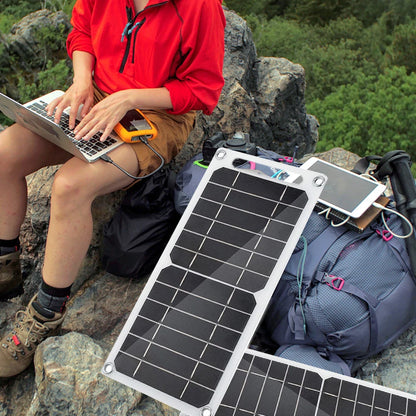 Waterproof Portable Battery Panel Solar 5VUSB 6W Charger Mobile Phone Mobile Power