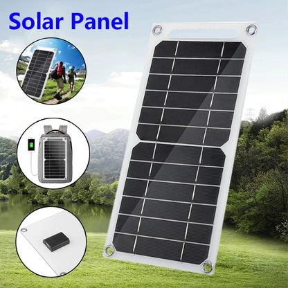 Waterproof Portable Battery Panel Solar 5VUSB 6W Charger Mobile Phone Mobile Power