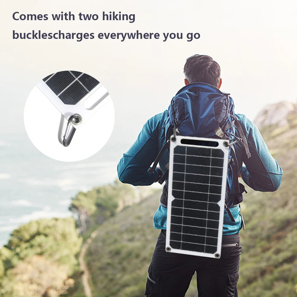 Waterproof Portable Battery Panel Solar 5VUSB 6W Charger Mobile Phone Mobile Power