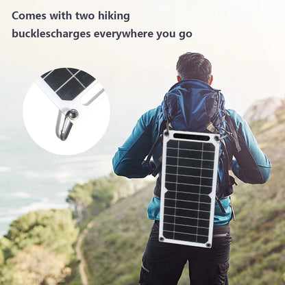 Waterproof Portable Battery Panel Solar 5VUSB 6W Charger Mobile Phone Mobile Power