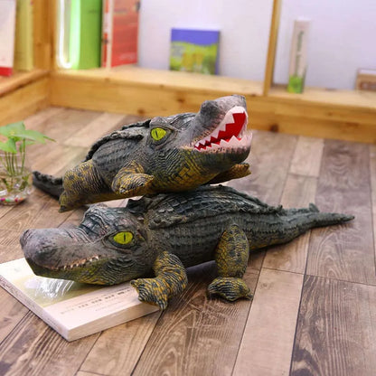 Reallife Plush Crocodile Toy Stuffed Simulation Animal Soft Doll 2m Big Toy for Children Birthday Gift for boy