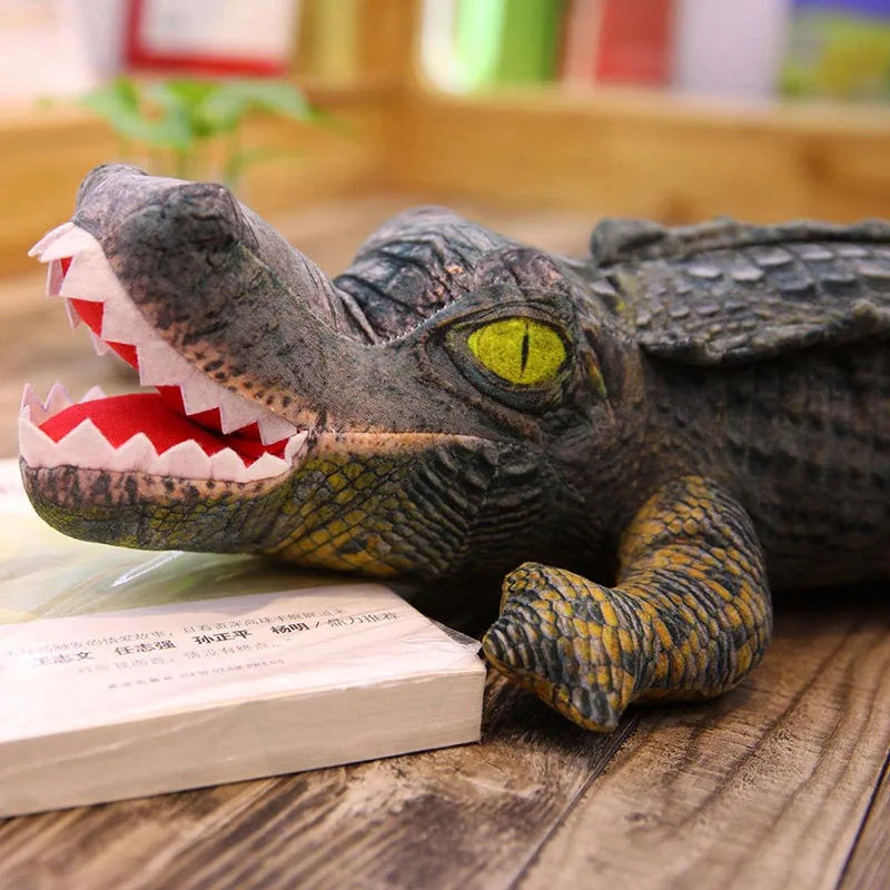 Reallife Plush Crocodile Toy Stuffed Simulation Animal Soft Doll 2m Big Toy for Children Birthday Gift for boy