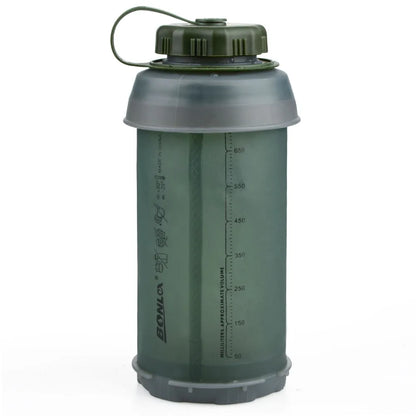 750ML Portable Outdoor Collapsible Sport TPU Soft Water Bottle Folding Kettle Water Bottle Camping Travel Running Bottle