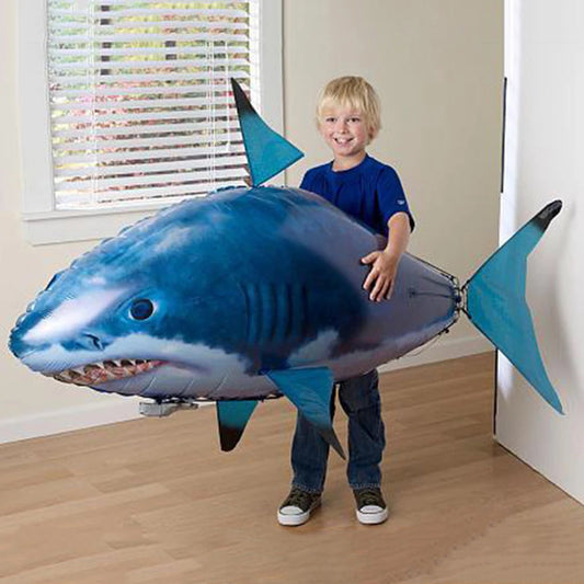 RC Shark Toys Air Swimming Remote Control Animal Infrared Fly Air Balloons Clown Fish Toy For Children Xmas Gifts Decoration