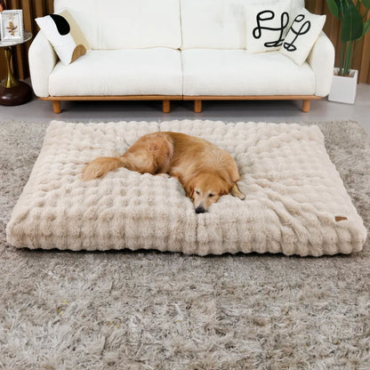Ultra Plush Large Dog Bed – Washable Soft Cushion Mattress