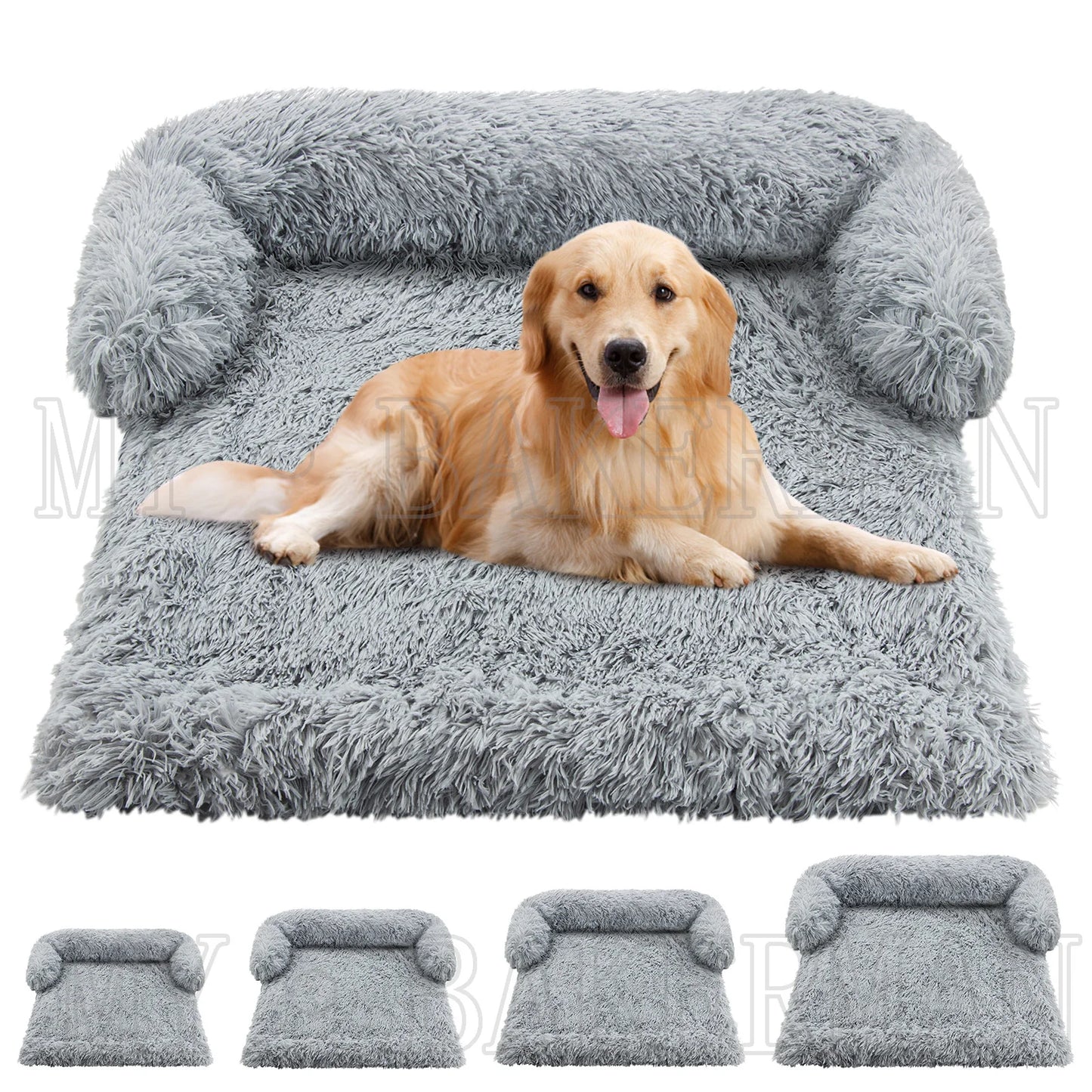 All‑Season Plush Pet Bed – Waterproof, Washable Sofa Cushion for Cats & Dogs