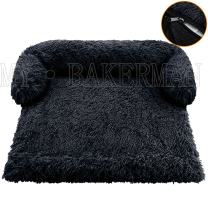All‑Season Plush Pet Bed – Waterproof, Washable Sofa Cushion for Cats & Dogs