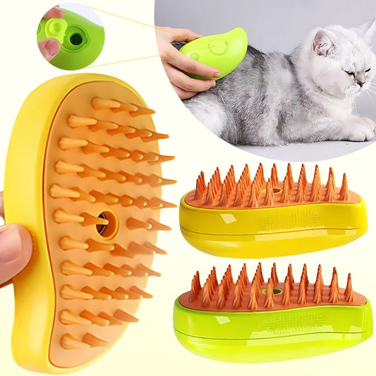 Dog Grooming Comb Cat Massage Brush USB Charging Supplies Silicone Depilation Brush