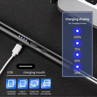 1Pc Electric Igniter Windproof Usb Rechargeable Ignition Stick