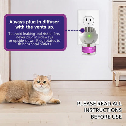 Cat Calming Diffuser Refill – 3 Pack 48 ml (30‑Day)