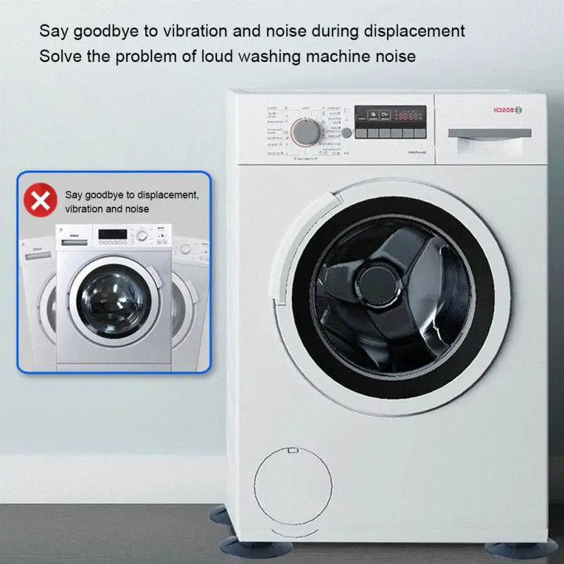 1/4Pcs Anti Vibration Feet Pads SteadySway Anti-Skid Washer Feet