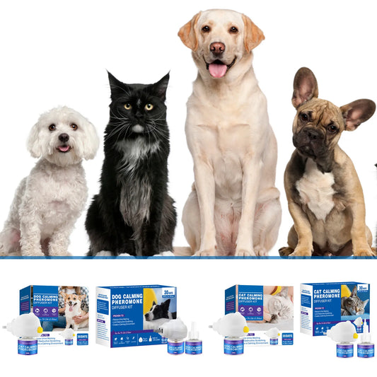 🥇 CalmEase™ Pet Pheromone Diffuser – Natural Anxiety Relief for Cats & Dogs