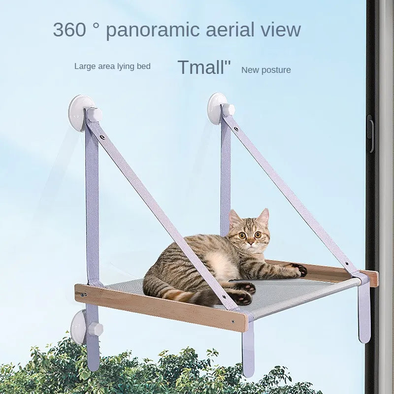 SunnyPaws Window Perch
Cat Bed Hanging Window Cat Hammock Soft Pet Bed House Kitten Climbing Frame Sunny Window Seat Nest Bearing 20kg Cats Accessories