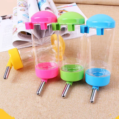 Hamster Drinker Plastic Water Bottle Feeder Automatic Feeding Device Guinea Pig Squirrel Pet Drinking Bottle Hamster Accessories