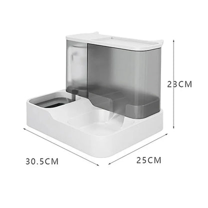 Purrfect Feeder Oasis: Automatic Pet Food & Water Station
Large Capacity Automatic Cat Food Dispenser Drinking Water Bowl Pet Supplies Wet and Dry Separation Dog Food Container
