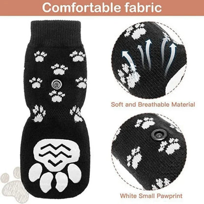 SafePaw™ Non-Slip Socks – Indoor Traction for Small Dogs