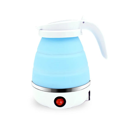 Pocket POT Mini Electric Kettle Portable Mini Foldable Kettle Silicone Electric Kettle Heater Outdoor Travel Home Tea Pot Water Kettle 0.6L 600W