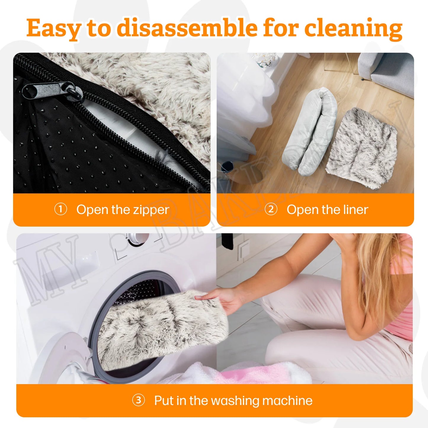 All‑Season Plush Pet Bed – Waterproof, Washable Sofa Cushion for Cats & Dogs