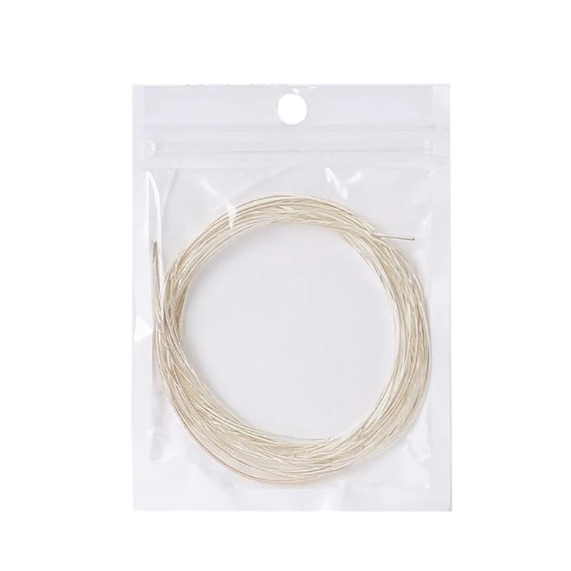 6pcs Guitar Strings Nylon Classical Strings Silver Guitar Accessories for Long-lasting Bright And Full Tone