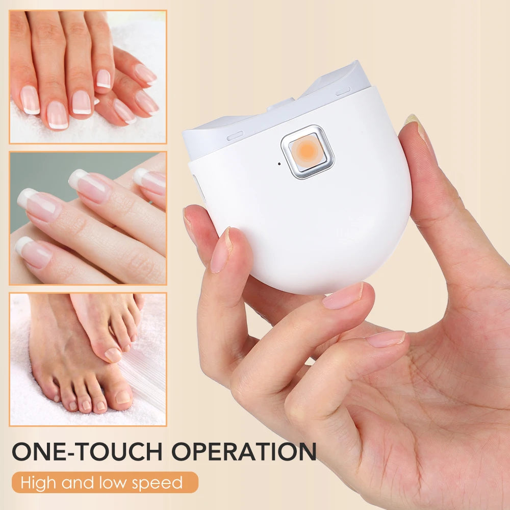 Electric Nail Clipper For Baby Adult USB Rechargeable Automatic Nail Clippers Trimmer Cutter Grinder Manicure Pedicure Tools