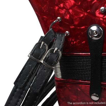 High Quality One Pair Adjustable Synthetic Leather Accordion Shoulder Straps for 16-120 Bass Accordions