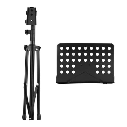 High quality Portable Metal Music Stand Detachable Music Stand Holder Lightweight Foldable Sheet Music Score Tripod Stand for Guitar Violins