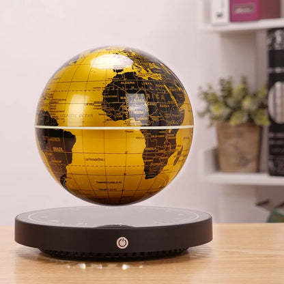 Levitating Lamp Magnetic Globe LED Earth Floating Rotating  Galactic starry sky