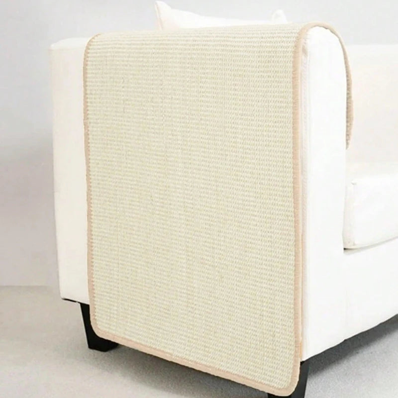 Never damage your furniture anymore. Pet Cat Scratching Board Natural Sisal Cat Scratcher Blanket Post Mat Pet Toy for Protecting Furniture Foot Sofa Cushion