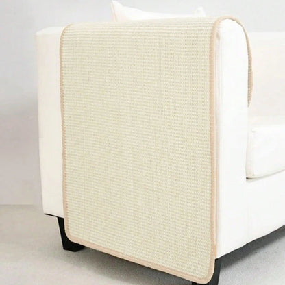 Never damage your furniture anymore. Pet Cat Scratching Board Natural Sisal Cat Scratcher Blanket Post Mat Pet Toy for Protecting Furniture Foot Sofa Cushion