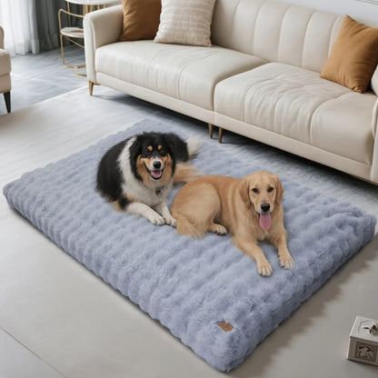 Ultra Plush Large Dog Bed – Washable Soft Cushion Mattress