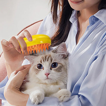 Dog Grooming Comb Cat Massage Brush USB Charging Supplies Silicone Depilation Brush