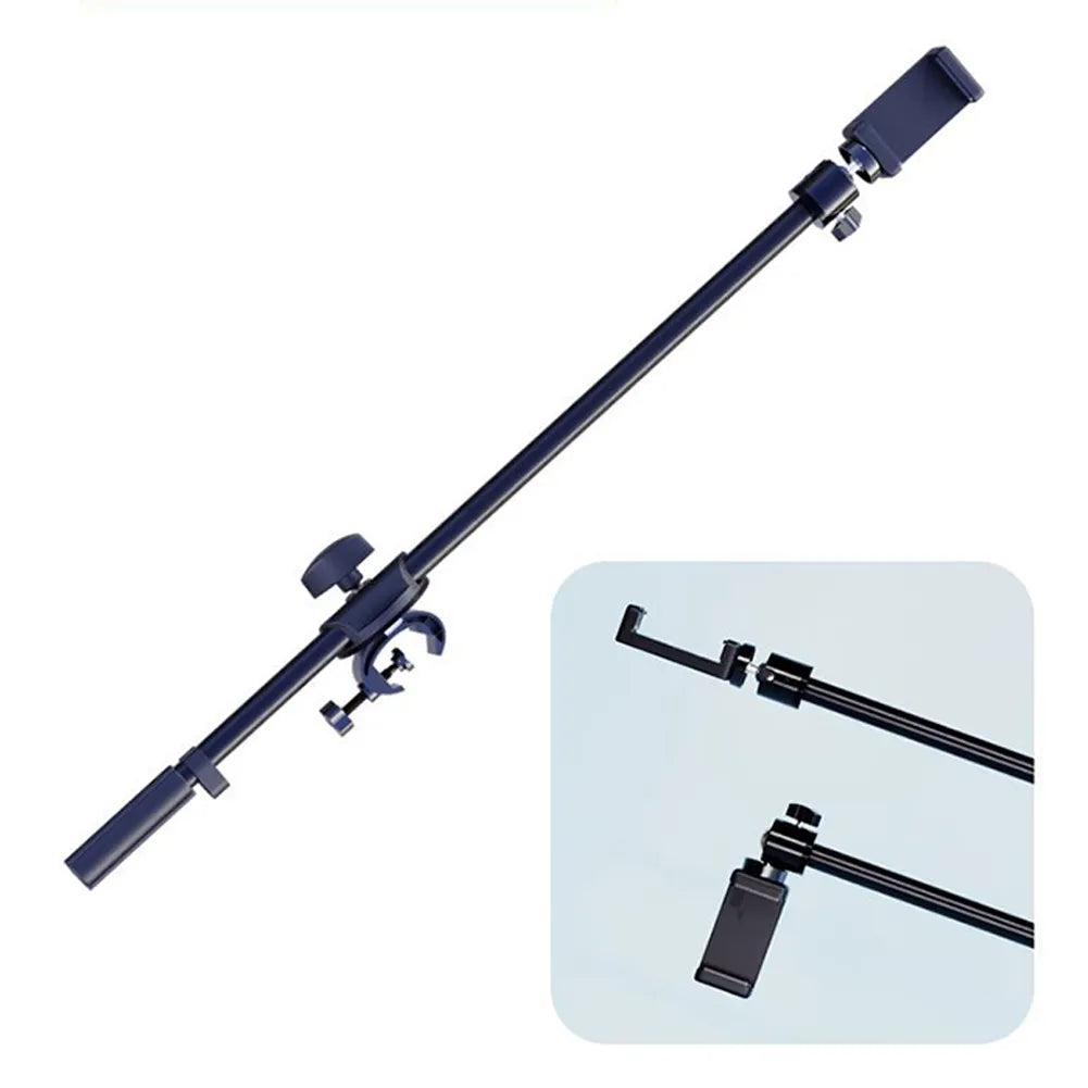 Rotating Microphone Stand Boom Arms Mic Clip Phone Holder Extension