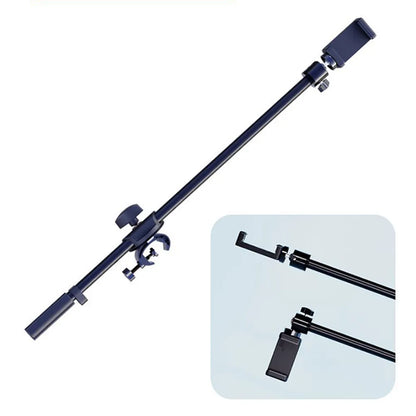 Rotating Microphone Stand Boom Arms Mic Clip Phone Holder Extension