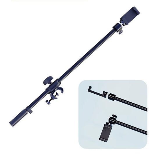 Rotating Microphone Stand Boom Arms Mic Clip Phone Holder Extension