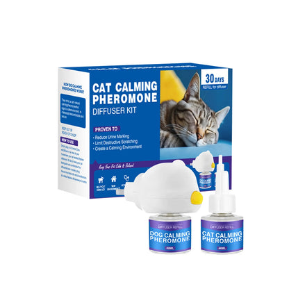 🥇 CalmEase™ Pet Pheromone Diffuser – Natural Anxiety Relief for Cats & Dogs