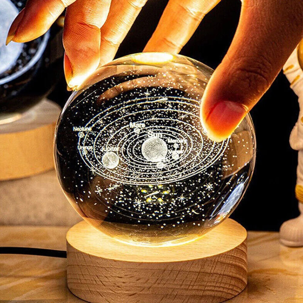Cosmic Constellation: 3D Galaxy Planet Lamp
USB LED Night Light Galaxy Crystal Ball Table Lamp 3D Planet Moon Lamp Bedroom Home Decor for Kids Party Children Birthday Gifts