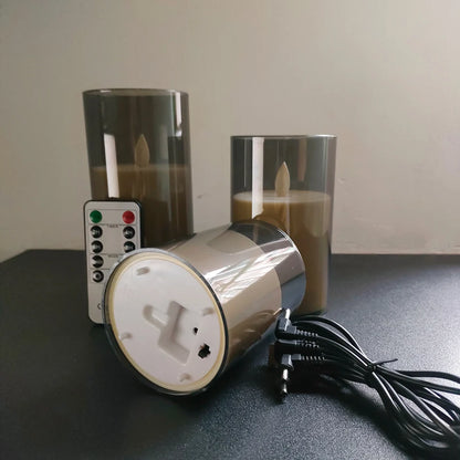 USB Rechargeable LED Candle Light with Remote