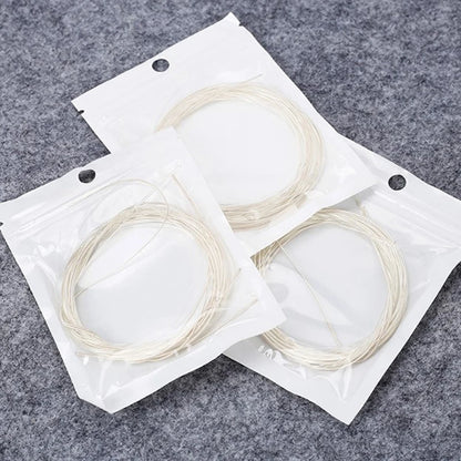 6pcs Guitar Strings Nylon Classical Strings Silver Guitar Accessories for Long-lasting Bright And Full Tone