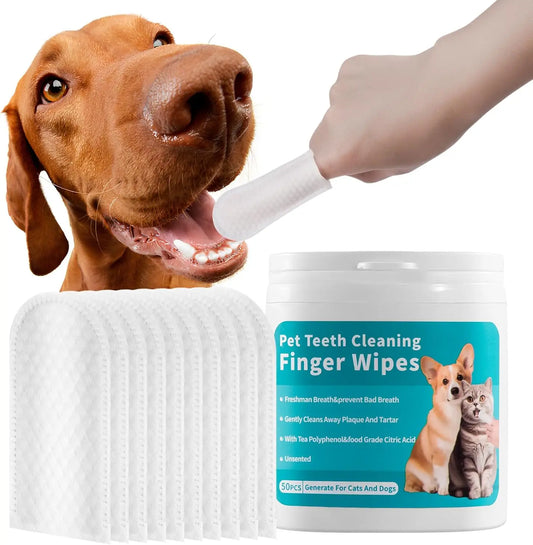 PawWipe™ Pet Dental Wipes – Gentle Teeth Cleaning for Dogs & Cats