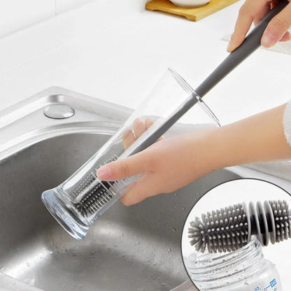 FlexiClean Long Reach Cup Brush
Bottle Brush Insulation Cup Washing No Deadend Long Handled Silicone Cleaning Brush Household Multifunctional Cleaning Tools
