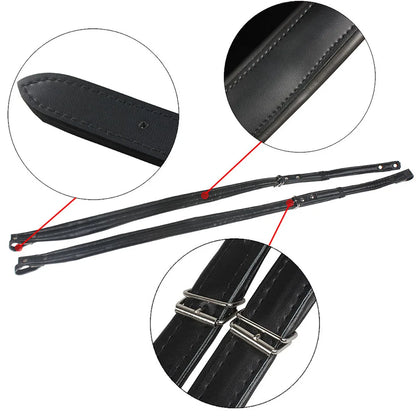 High Quality One Pair Adjustable Synthetic Leather Accordion Shoulder Straps for 16-120 Bass Accordions