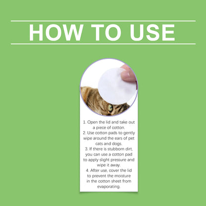 PawSoothe™ Hypoallergenic Ear Wipes – Gentle Cleaning for Dogs & Cats