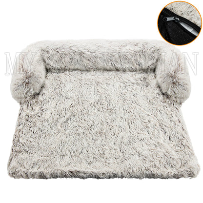 All‑Season Plush Pet Bed – Waterproof, Washable Sofa Cushion for Cats & Dogs