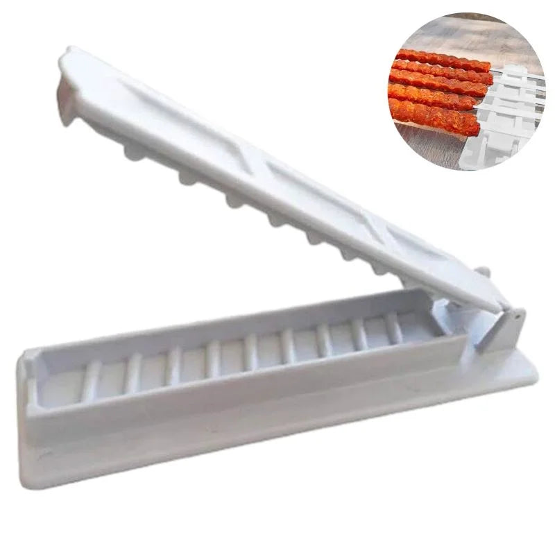 Portable Outdoor Press Barbecue Meat Device Tools Wear Quick Easy Multifunction Maker Skewer Manual Mould Kebab