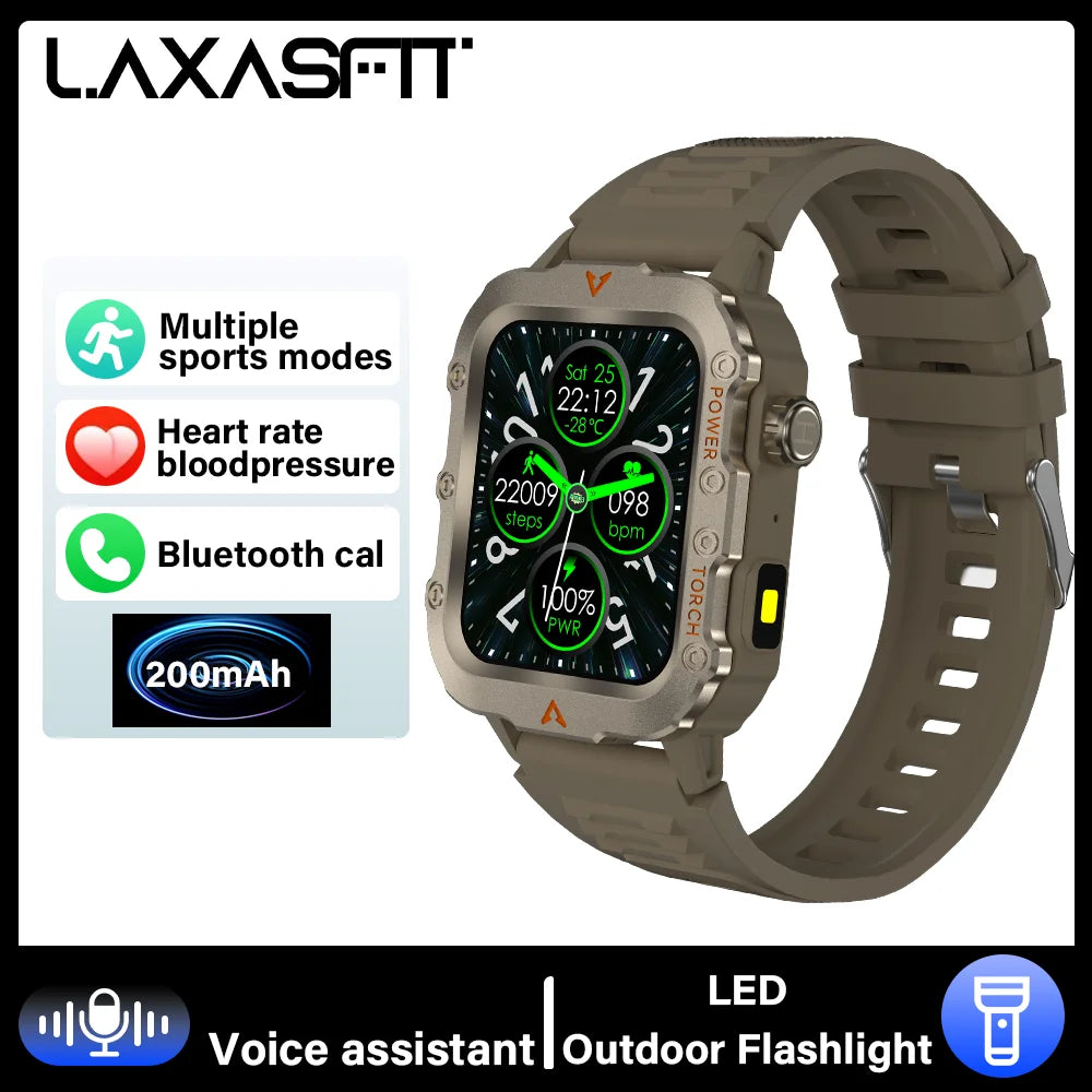 Smartwatch LED Flashlight Bluetooth Fitness Tracker