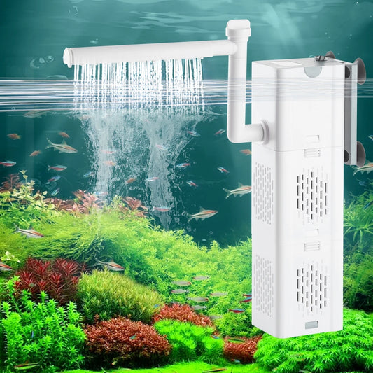 Aqua Breathe Internal Surge Pump Aquarium Filter Pump Fish Tank Submersible Silent Air Oxygen Aerator  Aquarium Air Pump Wave Maker 110v