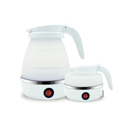 Pocket POT Mini Electric Kettle Portable Mini Foldable Kettle Silicone Electric Kettle Heater Outdoor Travel Home Tea Pot Water Kettle 0.6L 600W