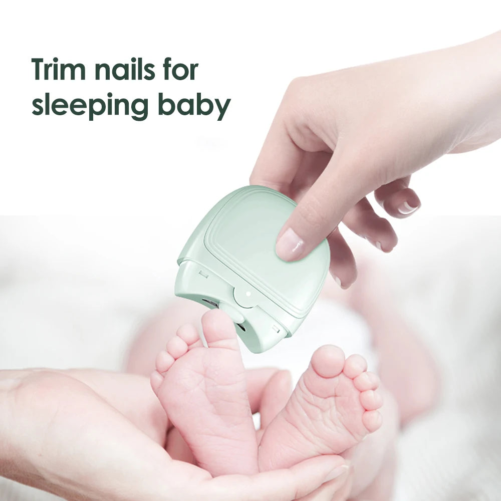 Electric Nail Clipper For Baby Adult USB Rechargeable Automatic Nail Clippers Trimmer Cutter Grinder Manicure Pedicure Tools